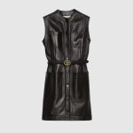 Mysterious Allurement Womens Leather Coat