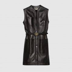 Mysterious Allurement Womens Leather Coat