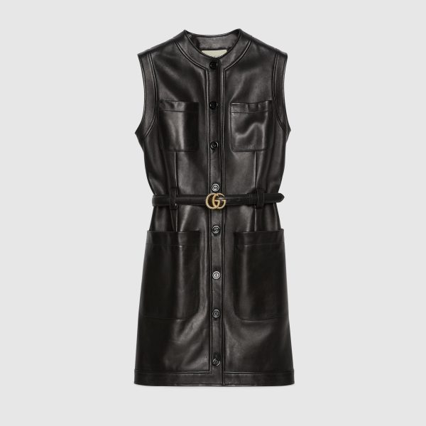 Leather dress