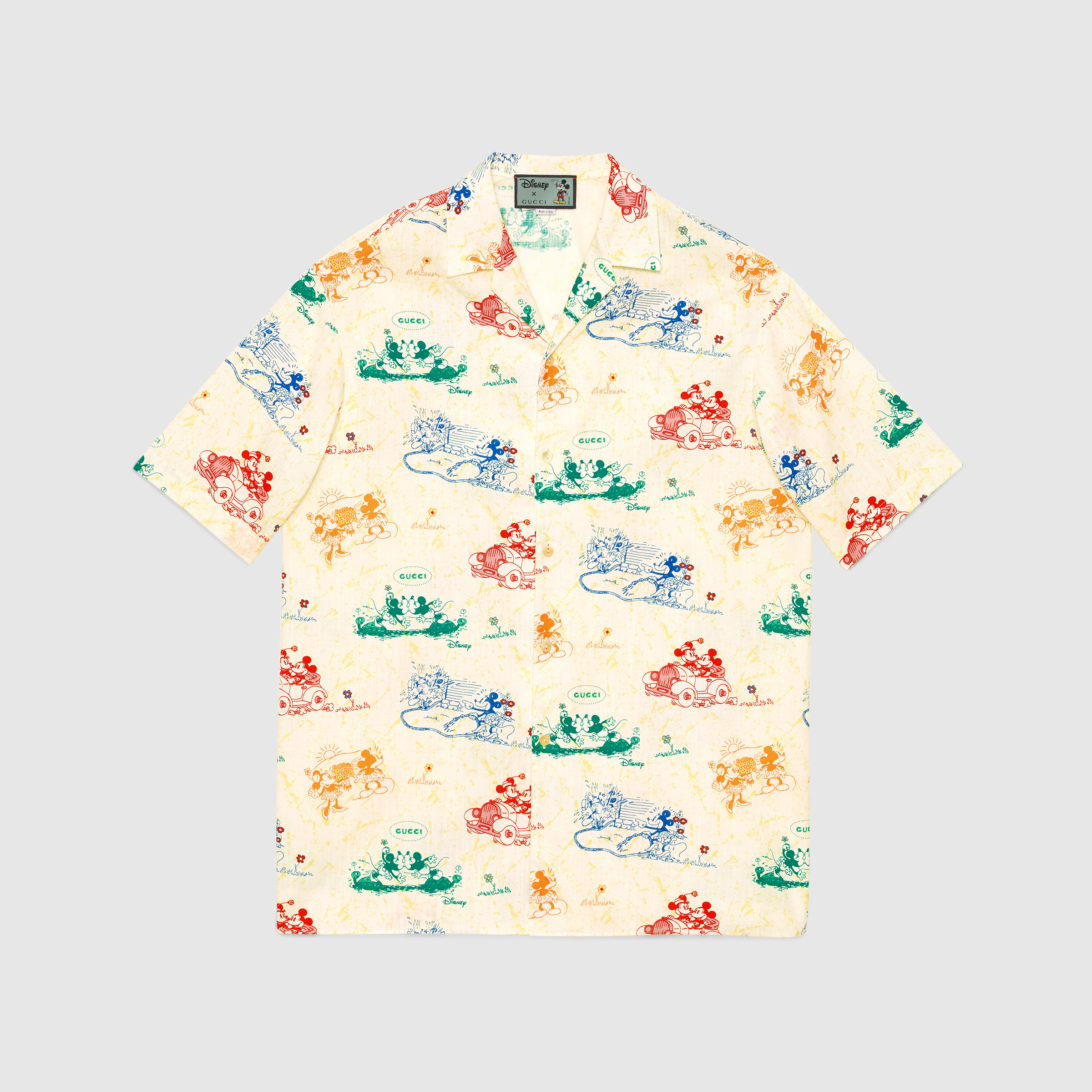Disney x Gucci oversize bowling shirt