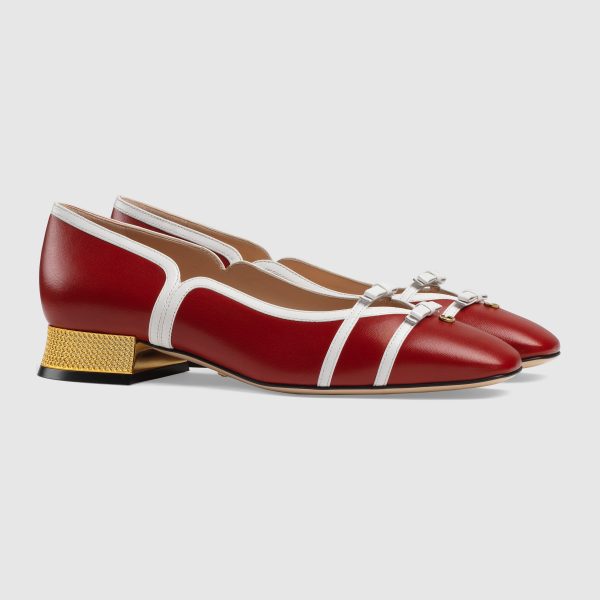 Leather ballet pump - Image 2